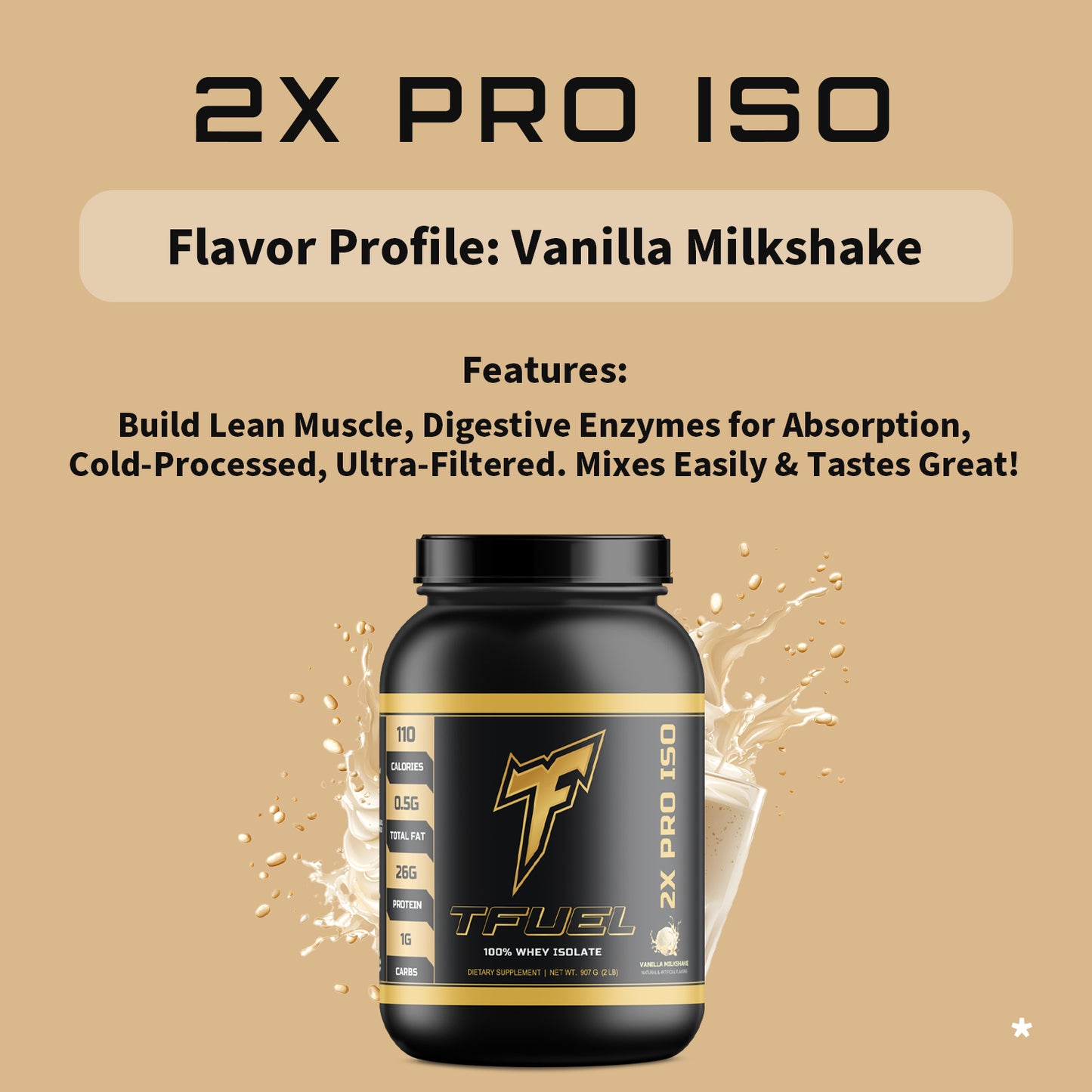 2X PRO ISO - Vanilla Milkshake